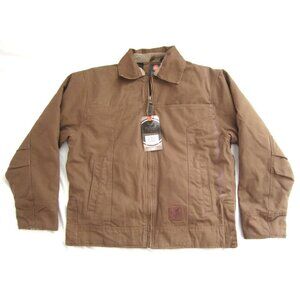 New W/ Tag Men Flight Outfitters Bush Pilot Full Zip Quilt Jacket Sz MD (MJ62)